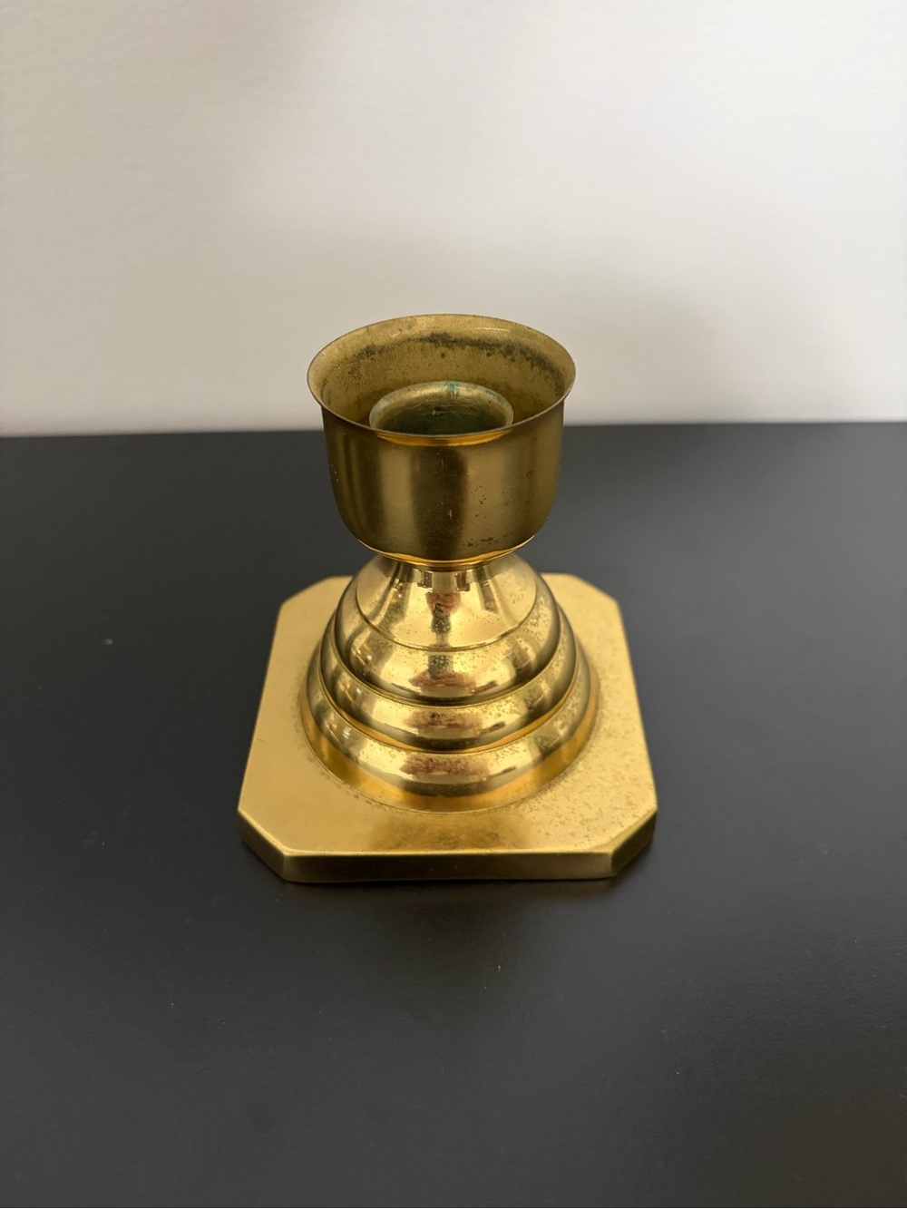 Brass Candlestick Holder - Picture 2 of 9